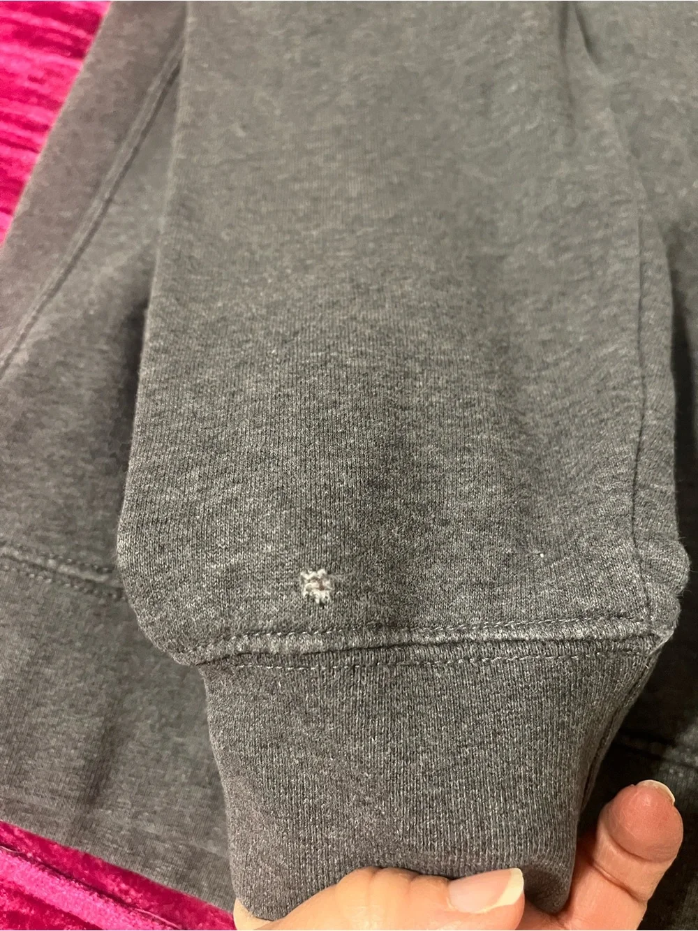 Nike Gray Crewneck Hoodie with White Logo